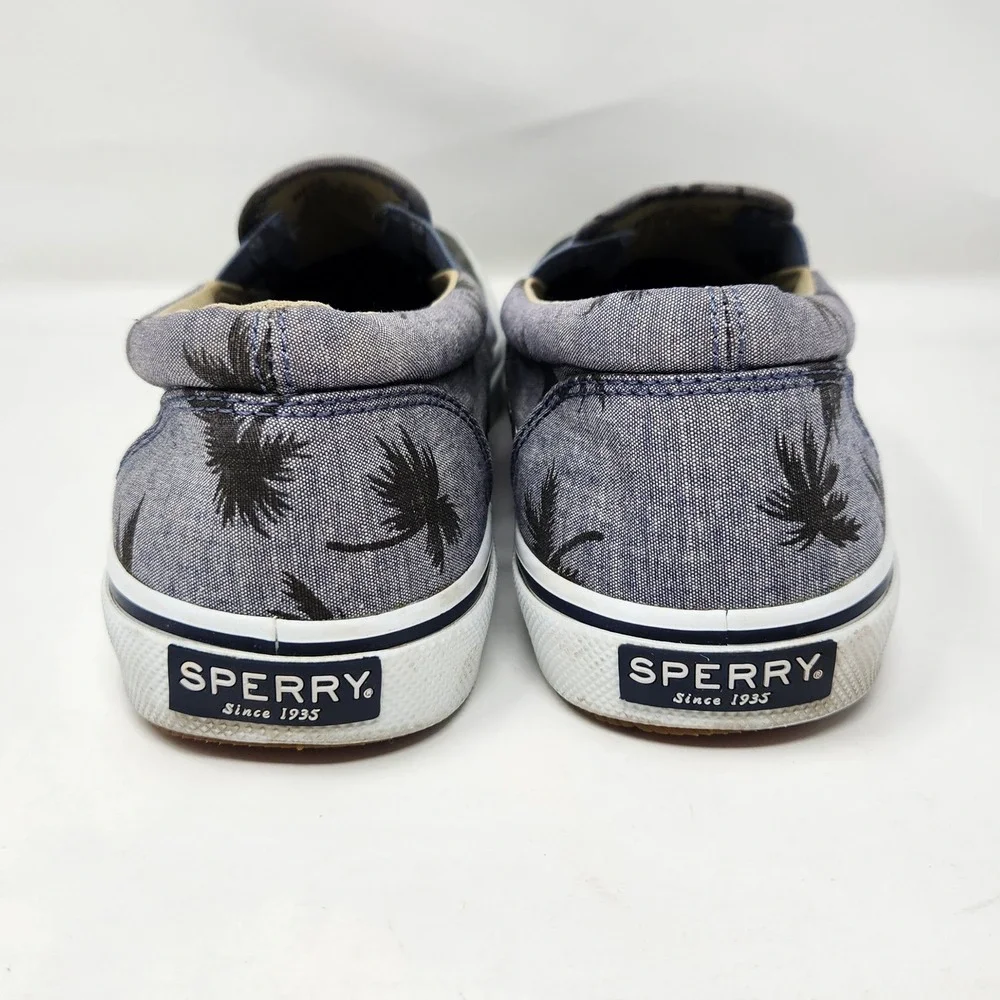 Men's Sperry Halyard Gore Slip-on‎ Sneakers Grey Palm 9.5M